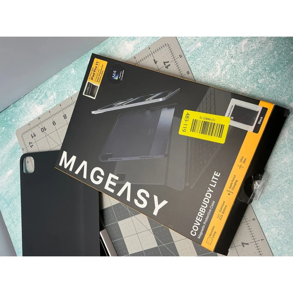 Mageasy CoverBuddy Lite iPad Pro 11 M4 2024 Magnetic Case Magic Keyboard Black